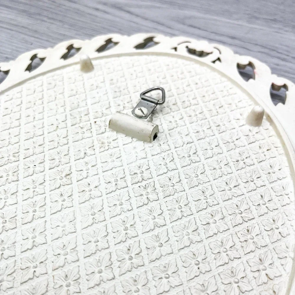 Ornate‎ Gold & White Mirror: Vintage Easel Tabletop Display